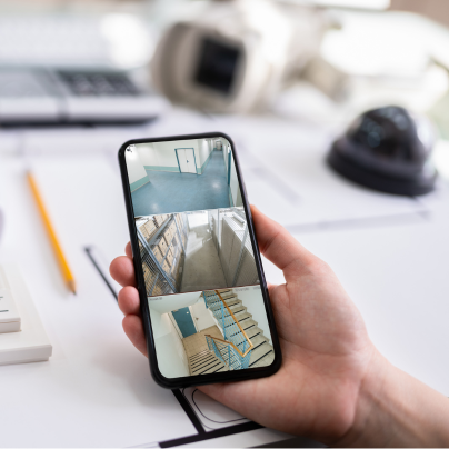 Chandler security camera feed on cell phone